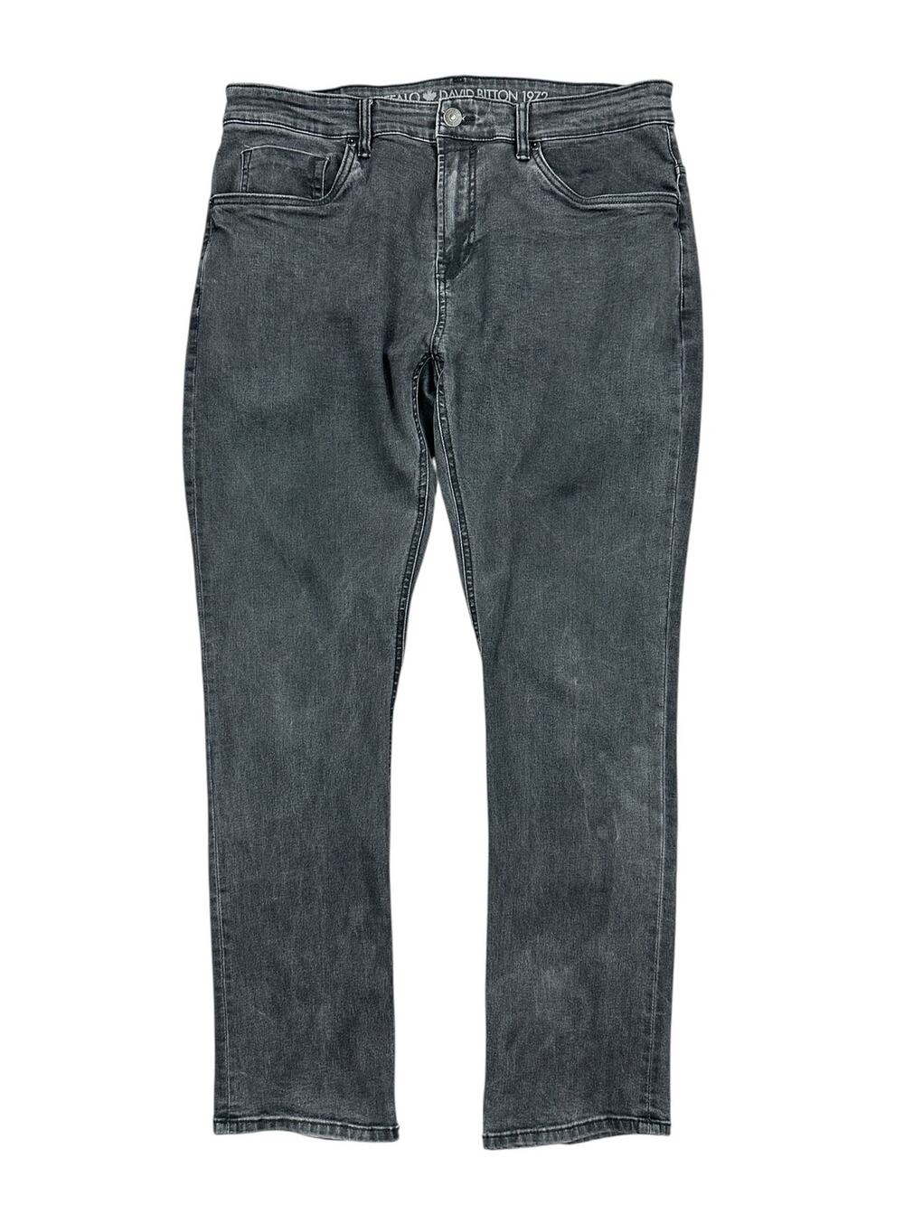 Buffalo David Bitton Ash Slim Stretch Jeans Washed Black — Size 36x32